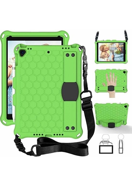 Apple iPad Air 5 10.9 2022 (5.nesil) Kılıf Yatay Standlı Askılı Kalem Bölmeli Airbag Özellikli Petek Kılıf (Model A2588,A2589,A2591) modelleri