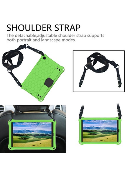 Apple iPad Air 5 10.9 2022 (5.nesil) Kılıf Yatay Standlı Askılı Kalem Bölmeli Airbag Özellikli Petek Kılıf (Model A2588,A2589,A2591) indirimleri