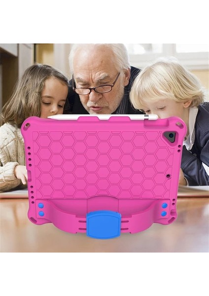 Samsung Galaxy Tab S5E SM-T720 Kılıf Yatay Standlı Askılı Kalem Bölmeli Airbag Özellikli Petek Kılıf (Model SM-T720,T725,T727)