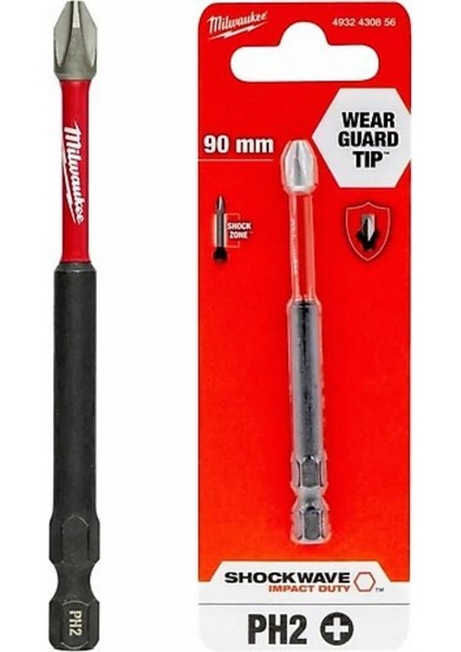 Ph2 90MM Bits Uç Shockwave 1 Adet