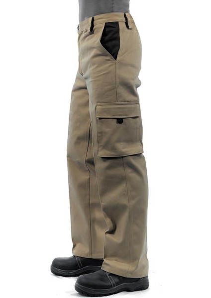 İş Pantolonu, Bej-Lacivert, Komando Cepli - 54E1511