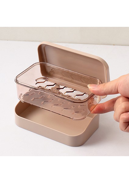 Beyaz Sabun Kapaklı Kutular Su Geçirmez Taşınabilir Duş Sabunu Tutucu Banyo Yaratıcı Sünger Plaka Çift Katmanlı Drenaj Sabun Saklama Kutusu (Yurt Dışından) fırsatları