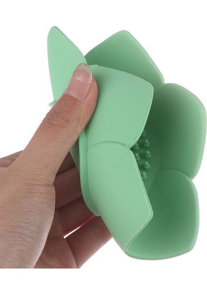 Beyaz 1 Adet Silikon Drenaj Sabunu Bulaşık Sabunu Kutusu Plaka Lotus Şekli Tutucu Taşınabilir Sabunluklar Anti-Skid Sabun Tepsisi Acc (Yurt Dışından) fırsatları