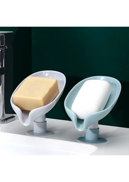 Stil 9 Banyo Malzemeleri Banyo Duş Sabunluk Yaprak Şekli Sabun Kutusu Drenaj Sabunluk Kutusu Sünger Depolama Plaka Tepsisi Banyo Gadg (Yurt Dışından)