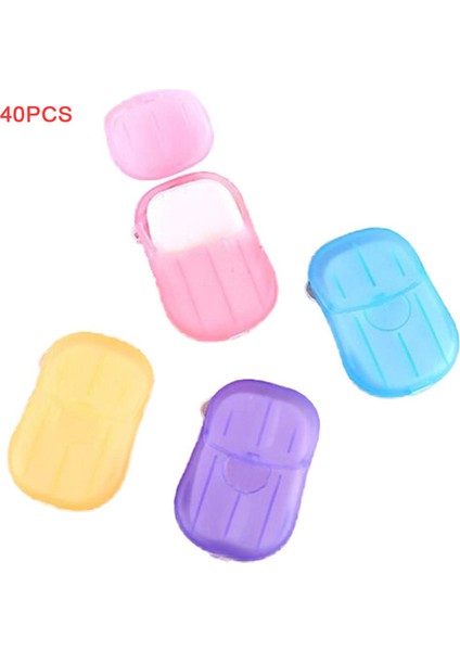40 Pcs Rastgele Renk 60 Pcs Tek Kullanımlık Sabun Kağıdı Seyahat Sabunu Kağıt Yıkama El Banyosu Temiz Kokulu Dilim Sayfaları Mini Kağıt Sabunu Banyo Malzemeleri (Yurt Dışından)