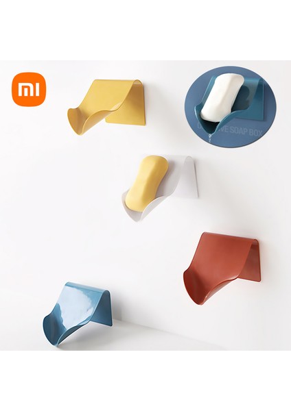 04 Xiaomi Duvara Monte Sabunluk Drenaj Sabun Kutusu Banyo Duş Süngeri Sabun Bulaşıklık Sabun Saklama Kabı Banyo Aksesuarları (Yurt Dışından) fırsatları