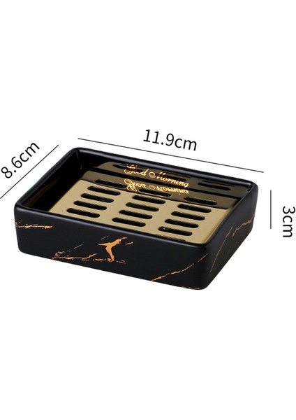 Sabunluk 24 Dikdörtgen Seramik Sabun Kutuları Yaratıcı Ev Drenaj Sabun Saklama Kutuları Banyo Malzemeleri Saklama Kapları Banyo Rafları (Yurt Dışından)