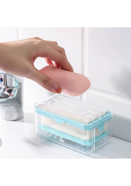Yeni Bir Rulo Sabunluk Tutucu Banyo Ürünleri Sabun Konteyner Kutusu Drenaj Sabunluk Otomatik Köpük Sabun Kalıp Tutucu Aksesuarları (Yurt Dışından) fiyatları