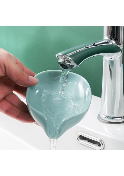 Type4 G Yaprak Şekilli Sabunluk Duş Sabunu Raf Banyo Sabunu Kutusu Dikey Vantuz Çamaşır Sabunu Bulaşık Depolama Tepsisi Banyo Aksesuarları (Yurt Dışından)