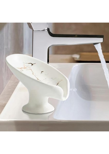 Yeşil Moda Yaprak Şekli Sabunluk, Depolama Plaka Tepsisi Kolay Temizlik Sabunluklar Banyo Malzemeleri Duş Tezgahı Küvetler (Yurt Dışından) modelleri