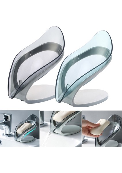 Mavi Yaprak Şekli Sabunluk Kutusu Sabunluk Banyo Kaymaz Vantuz Drenaj Raf Sabunluk Sabun Kutusu Seyahat Banyo Aksesuarları (Yurt Dışından) fiyatları