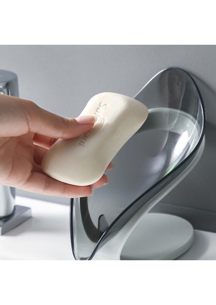 Mavi Yaprak Şekli Sabunluk Kutusu Sabunluk Banyo Kaymaz Vantuz Drenaj Raf Sabunluk Sabun Kutusu Seyahat Banyo Aksesuarları (Yurt Dışından) indirimleri