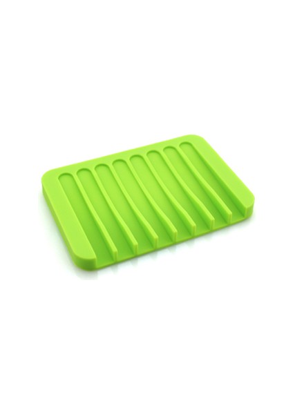 Yeşil Banyo Silikon Sabunluk Drenaj Banyo Drenaj Sabunluk Mutfak Tezgahı Sünger Raf Kurutma Tepsisi (Yurt Dışından)