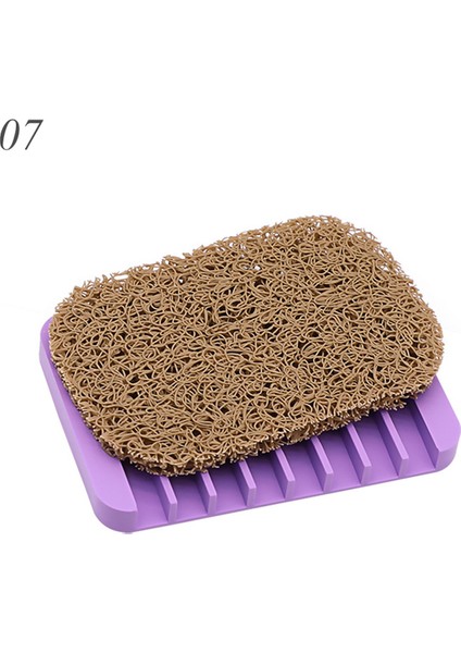 Stil 7 2 Adet/paket 20 Renk Esnek Anti-Patinaj Kuru Tutmak Sabunluklar Çizim Matı Katı Silikon Banyo Duş Teknesi Tutucu (Yurt Dışından)