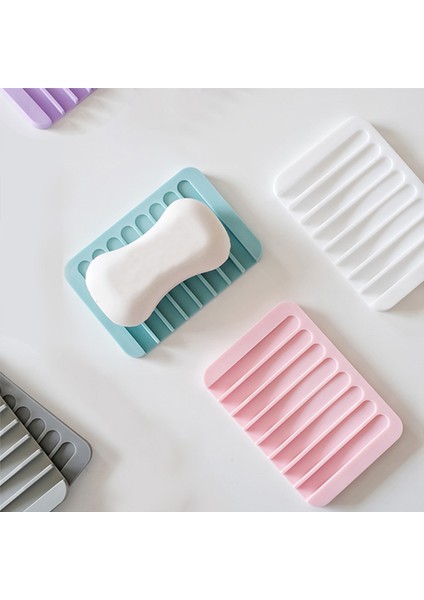 Stil 7 2 Adet/paket 20 Renk Esnek Anti-Patinaj Kuru Tutmak Sabunluklar Çizim Matı Katı Silikon Banyo Duş Teknesi Tutucu (Yurt Dışından) modelleri
