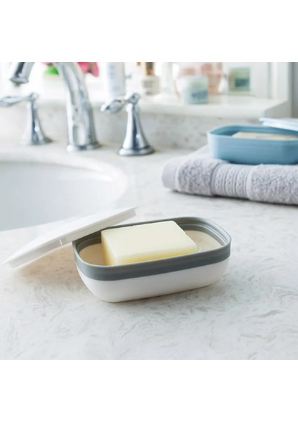 Taşınabilir Seyahat Sabunluk Su Geçirmez Mühür Sabun Kutusu Kasa Konteyner Kapak Banyo Duş Için Ev Açık Seyahat (Yurt Dışından) fiyatları