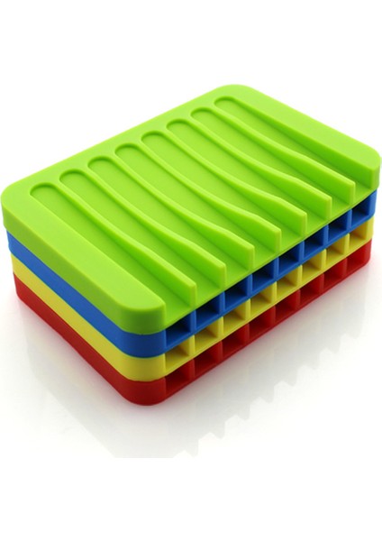 Gri Anti-Patinaj Ev Geliştirme Silikon Esnek Banyo Armatürleri Banyo Donanım Tepsisi Soapbox Sabunluklar Plaka Tutucu (Yurt Dışından) fiyatları