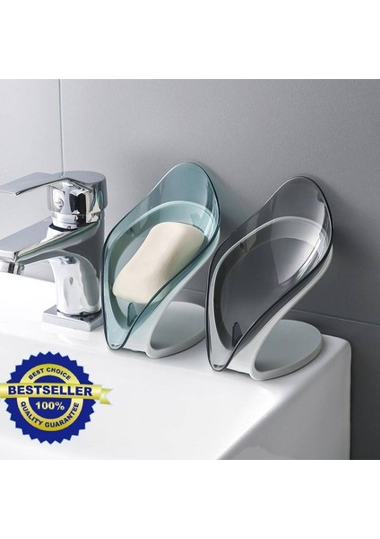 B02 Yaprak Şekli Sabun Bulaşık Drenaj Sabunluk Kutusu Banyo Duş Sabunluk Sünger Depolama Plaka Tepsisi Banyo Malzemeleri Banyo Gadg (Yurt Dışından) fiyatları