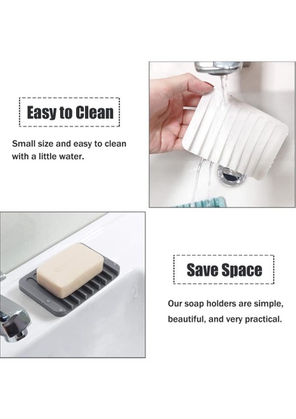 Beyaz Banyo Silikon Sabunluk Drenaj Banyo Drenaj Sabunluk Mutfak Tezgahı Sünger Raf Kurutma Tepsisi (Yurt Dışından) modelleri
