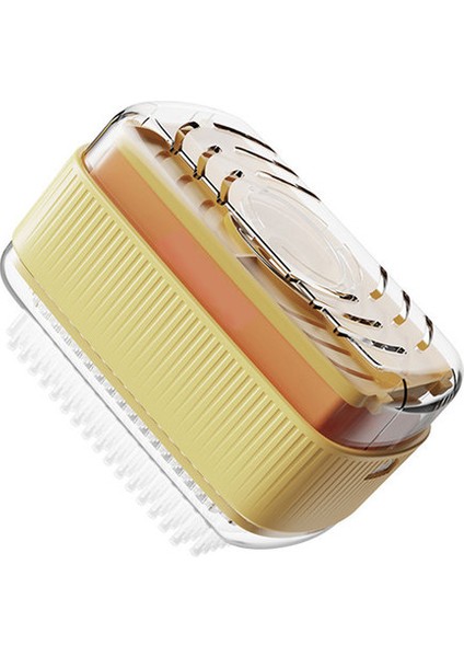 Sarı Çok Fonksiyonlu Sabun Kutusu Eller Serbest Köpük Drenaj Sabunluk Ev Seyahat Sabun Saklama Kabı Temizleme Aracı (Yurt Dışından)