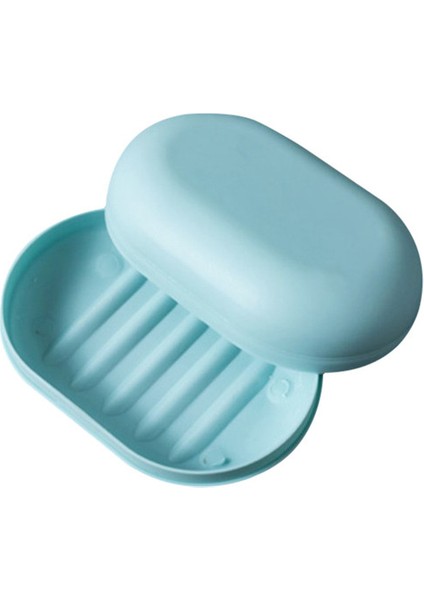 Açık Mavi Taşınabilir Sabunluk Plastik Duş Sabunu Kutu Tepsisi Bulaşık Depolama Tutucu Plaka Konteyner Ev Seyahat Banyo Aksesuarları Dağıtıcı (Yurt Dışından)