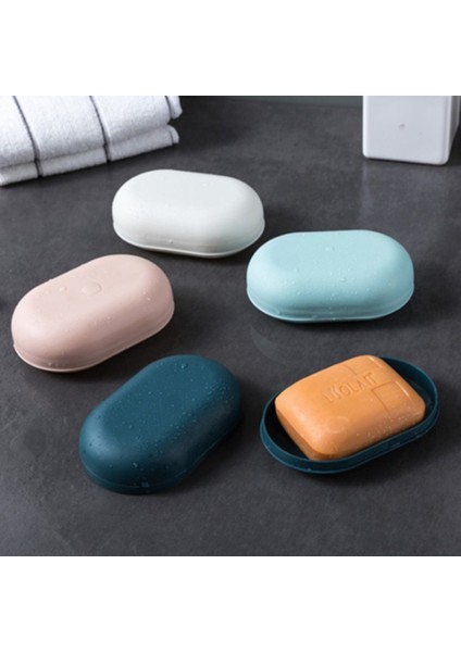 Açık Mavi Taşınabilir Sabunluk Plastik Duş Sabunu Kutu Tepsisi Bulaşık Depolama Tutucu Plaka Konteyner Ev Seyahat Banyo Aksesuarları Dağıtıcı (Yurt Dışından) modelleri