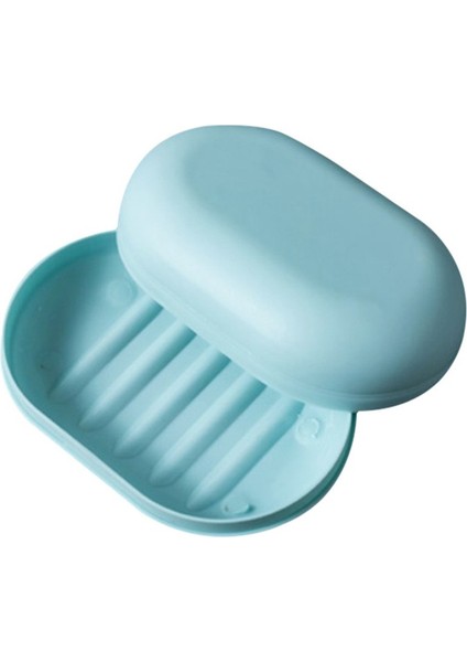 Açık Mavi Taşınabilir Sabunluk Plastik Duş Sabunu Kutu Tepsisi Bulaşık Depolama Tutucu Plaka Konteyner Ev Seyahat Banyo Aksesuarları Dağıtıcı (Yurt Dışından) fırsatları