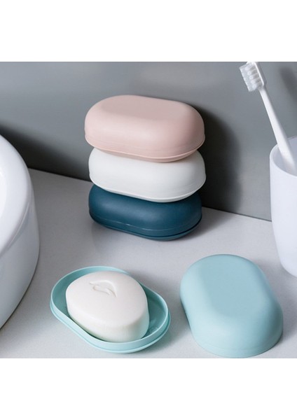 Açık Mavi Taşınabilir Sabunluk Plastik Duş Sabunu Kutu Tepsisi Bulaşık Depolama Tutucu Plaka Konteyner Ev Seyahat Banyo Aksesuarları Dağıtıcı (Yurt Dışından) indirimleri