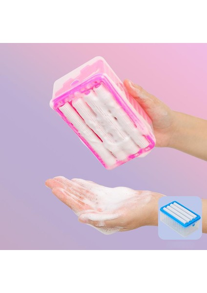 Pembe Yeni Kullanım Rulo Tipi Sabunluk Tutucu Banyo Klozet Sabun Kutusu Plastik Saklama Kabı Banyo Aletleri (Yurt Dışından) modelleri