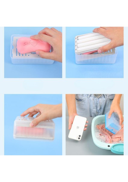 Pembe Yeni Kullanım Rulo Tipi Sabunluk Tutucu Banyo Klozet Sabun Kutusu Plastik Saklama Kabı Banyo Aletleri (Yurt Dışından) indirimleri