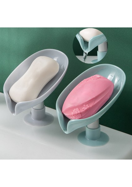 Taşınabilir Kaymaz Sabunluk Yaprak Şekli Banyo Duş Sabunluk Mutfak Drenaj Lavabo Sünger Depolama Rafı Vantuz Tepsisi (Yurt Dışından) fiyatları