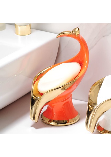 Turuncu 1 Adet Mermer Seramik Banyo Sabunluğu Restoran Otel Sabunu Depolama Ürünleri Tuvalet Süslemeleri Ev Sabun Kutusu (Yurt Dışından) indirimleri