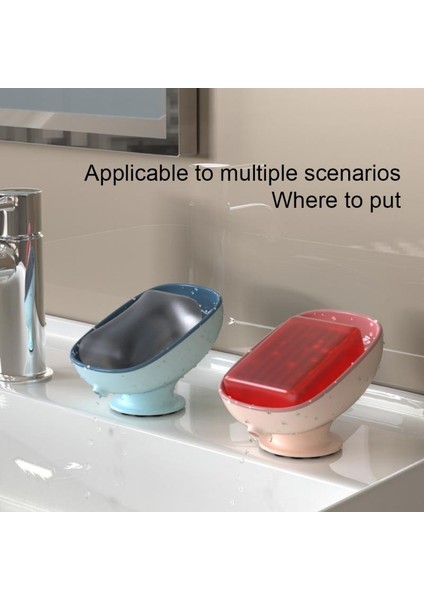 05 Süper Vantuz Sabunluk Drenaj Su ile Banyo Sabunu Tutucu Mutfak Sünger Tutucu Sabun Kabı Banyo Malzemeleri (Yurt Dışından) fiyatları