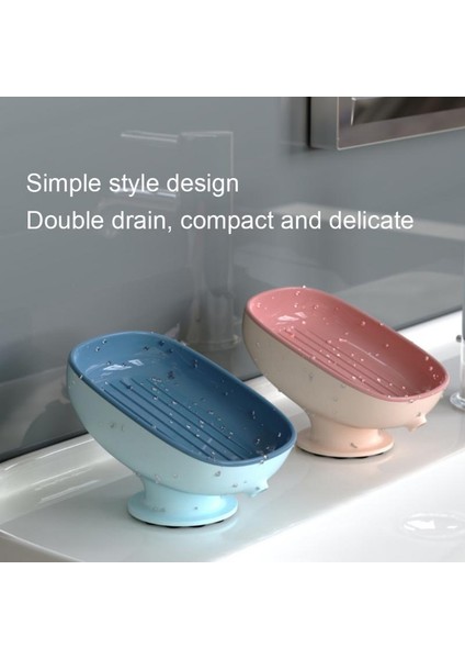 05 Süper Vantuz Sabunluk Drenaj Su ile Banyo Sabunu Tutucu Mutfak Sünger Tutucu Sabun Kabı Banyo Malzemeleri (Yurt Dışından) fırsatları