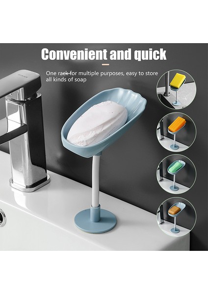 B-02 Yaprak Şekli Sabun Kutusu Drenaj Sabunluk Kutusu Banyo Duş Sabunluk Sünger Depolama Plaka Tepsisi Banyo Malzemeleri Banyo Gadge (Yurt Dışından) modelleri