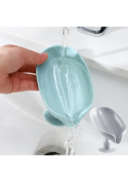 2 Adet Gri 2 Adet Vantuz Sabunluk Banyo Duş Için Taşınabilir Yaprak Sabunluk Plastik Sünger Tepsi Mutfak Banyo Malzemeleri (Yurt Dışından) indirimleri
