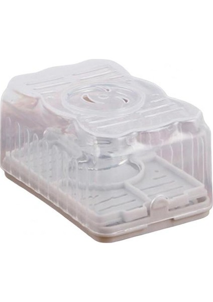 G Fıskiyeli Sabun Kutusu Eller Serbest Şeffaf Çıkarılabilir Kolay Temizlenebilir Depolama Plastik Rulo Tarzı Sabunluk Banyo Aksesuarı (Yurt Dışından)