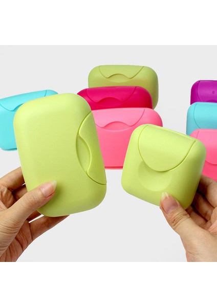 Pembe Taşınabilir Seyahat Sabunluklar Sabun Kabı Banyo Ev Plastik Sabun Kutusu Kapaklı Küçük/büyük Boy (Yurt Dışından) fırsatları