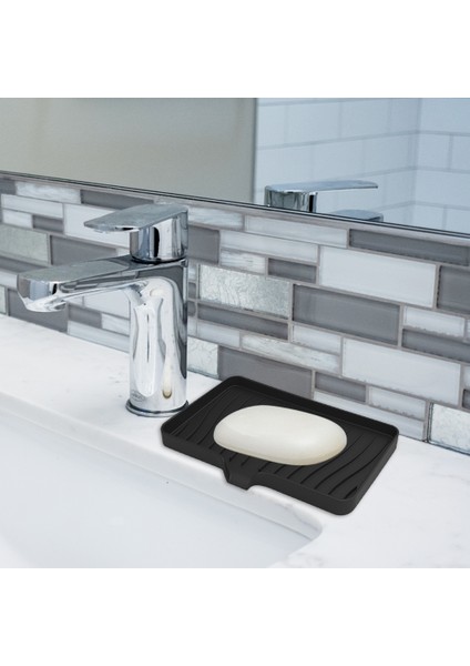 I Mutfak Silikon Sabunluk Lavabo Tepsisi Sünger Tepsi Sünger Raf Kendinden Boşaltma Sabun Rafı Sabun Şişesi Sabunluk (Yurt Dışından) indirimleri