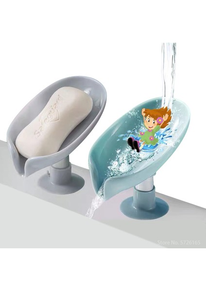 17 Yaratıcı Banyo Yaprak Şeklinde Sabun Kutusu Ev Vantuz Yumruksuz Sabun Rafı Mutfak Sofra Depolama Tepsisi Banyo Gadget (Yurt Dışından)