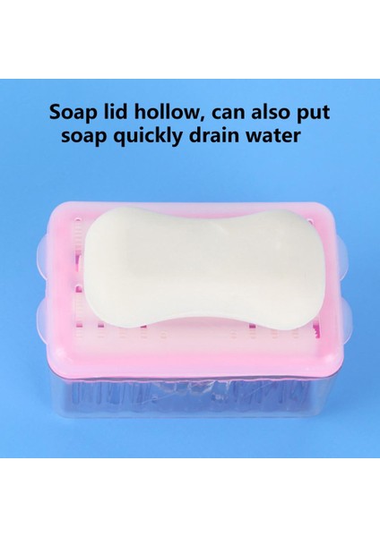 J Banyo Köpük Sabun Tepsisi Kutusu Fıskiye ile Ayrılabilir Depolama Plastik Rulo Tarzı Sabunluk Banyo Aksesuarları (Yurt Dışından) modelleri