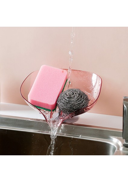 Pembe Yaratıcı Yaprak Sabunluk Vantuz Drenaj Sabun Kutusu Bulaşık Fırçası Raf Ev Tepsi Tutucu Kılıf Bulaşık Banyo Malzemeleri (Yurt Dışından) indirimleri