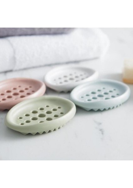 Mavi Sabunluk Banyo Yumuşak Silikon Kaymaz Sabunluk Yaratıcı Ev Mutfak Tuvalet Drenaj Sabun Kutusu Duş Araçları Raf (Yurt Dışından) modelleri