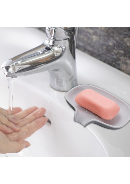 Beyaz Silikon Sabunluk Kendinden Boşaltma Sünger Tutucu Banyo Duş Sabunluk Mutfak Drenaj Lavabo Sünger Depolama (Yurt Dışından) indirimleri