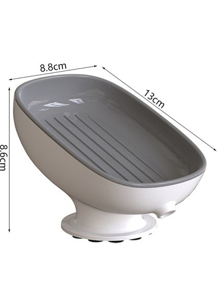 A1 Süper Vantuz Sabunluk Drenaj Su ile Banyo Sabunu Tutucu Mutfak Sünger Tutucu Sabun Kabı Banyo Aksesuarları (Yurt Dışından)