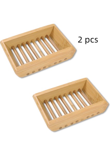 2 Adet 2 Adet Ahşap Doğal Bambu Sabunluklar Tepsi Tutucu Depolama Sabunluk Plaka Kutu Konteyner Taşınabilir Banyo Sabunu Saklama Kutusu (Yurt Dışından) modelleri