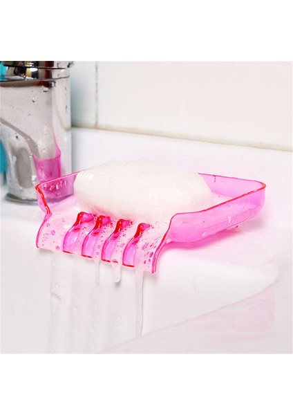 Pembe Vantuz Sabun Kutusu Şeker Renk Sabun Kutusu Sabun Kutusu Sabunluk Banyo Aksesuarları (Yurt Dışından)