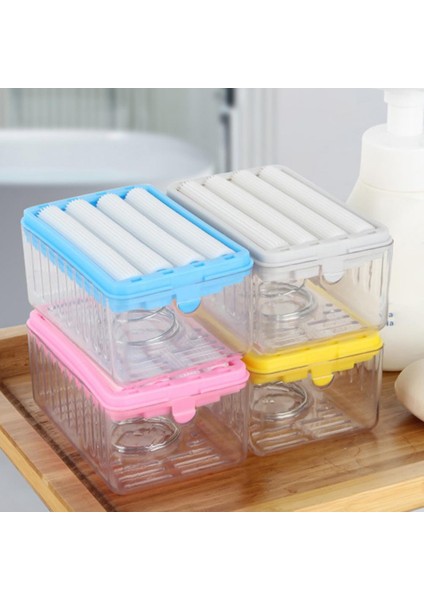 Fıskiyeli Sabunluk Kutusu Eller Serbest Şeffaf Çıkarılabilir Kolay Temizlenebilir Saklama Plastik Rulo Tarzı Banyo Aksesuarları (Yurt Dışından) indirimleri