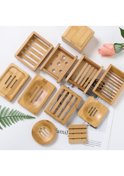 Stil 4 Doğal Çevre Bambu Sabunluk Ahşap Sabun Tepsi Tutucu Depolama Sabun Raf Plaka Kutusu Konteyner Banyo Duş Plakası Banyo (Yurt Dışından) fiyatları