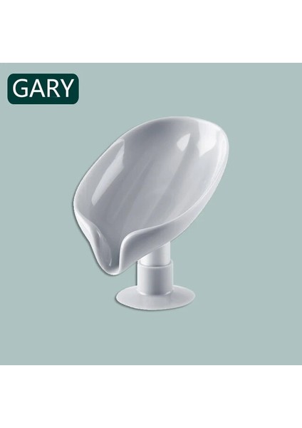 Gary Yaprak Şekli Sabun Kutusu Drenaj Sabunluk Kutusu Banyo Duş Sabunluk Sünger Depolama Plaka Tepsisi Banyo Malzemeleri Banyo Gadge (Yurt Dışından)